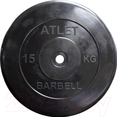 Диск для штанги MB Barbell d26мм 15кг - фото