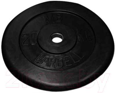 Диск для штанги MB Barbell d26мм 20кг - фото