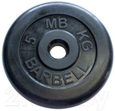 Диск для штанги MB Barbell d26мм 5кг - фото