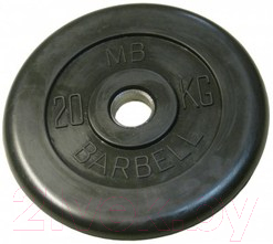 Диск для штанги MB Barbell d31мм 20кг - фото