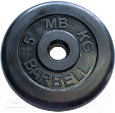 Диск для штанги MB Barbell d31мм 5кг - фото