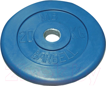 Диск для штанги MB Barbell d51мм 20кг - фото