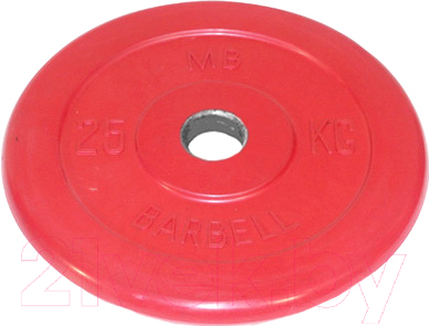 Диск для штанги MB Barbell d51мм 25кг - фото