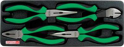 Набор губцевого инструмента Toptul GBAT0402 (4 предмета) - фото