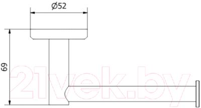 Держатель для туалетной бумаги IB Rubinetti Moderna MO011CC