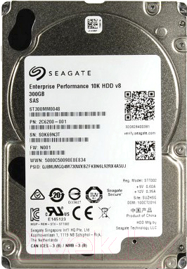 Жесткий диск Seagate Enterprise Performance 10K v.8 300GB (ST300MM0048) - фото