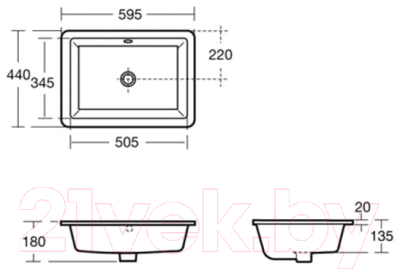 Умывальник Ideal Standard Strada K077901