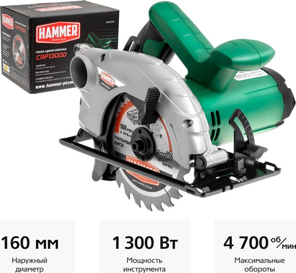 Дисковая пила Hammer Flex CRP1300D