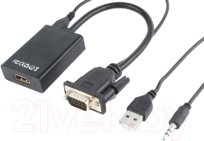 Конвертер цифровой Cablexpert A-VGA-HDMI-01 - фото