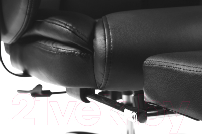 Кресло офисное Norden Parlament / H-2021-35 (хром/экокожа черный)
