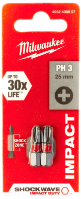 Набор бит Milwaukee Shockwave Impact Duty 4932430857 - фото