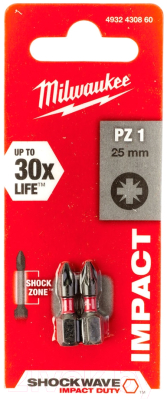Набор бит Milwaukee Shockwave Impact Duty 4932430860 - фото