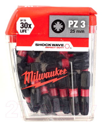 Набор бит Milwaukee Shockwave Impact Duty 4932430869 - фото