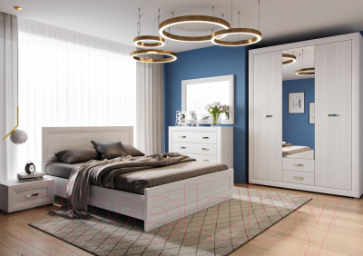 Каркас кровати Black Red White Malta B136-LOZ90x200