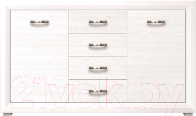 Тумба Black Red White Malta B136-KOM2D4S - фото