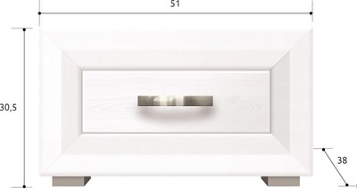 Прикроватная тумба Black Red White Malta B136-KOM1S