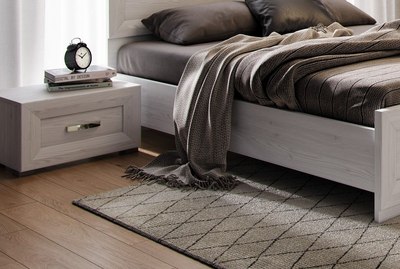 Прикроватная тумба Black Red White Malta B136-KOM1S