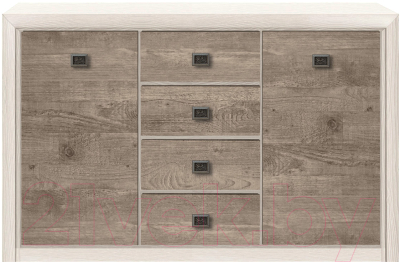 Тумба Black Red White Коен KOM2D4S - фото