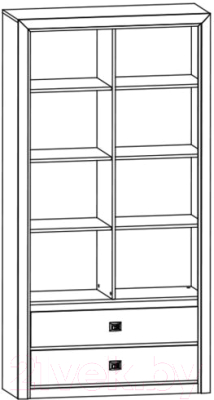 Шкаф Black Red White Коен REG2D2S