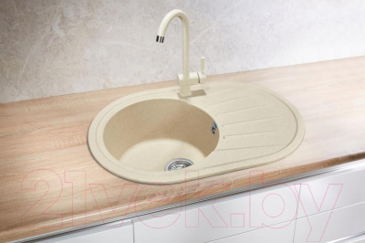 Мойка кухонная GRANULA GR-7601 (белый)