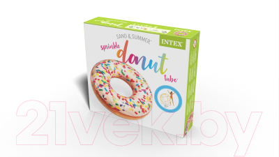 Надувной круг Intex Пончик в глазури / 56263NP