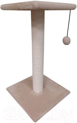 Лежанка-когтеточка Cat House Столбик с полкой 0.7 - фото