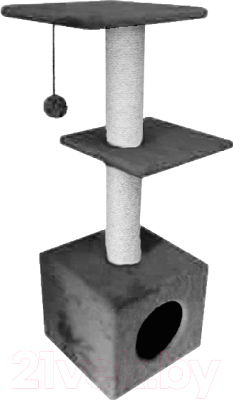 Комплекс для кошек Cat House С двумя полками 1.0 - фото