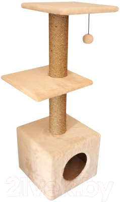 Комплекс для кошек Cat House С двумя полками 1.0 - фото