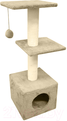 Комплекс для кошек Cat House С двумя полками 1.0 - фото