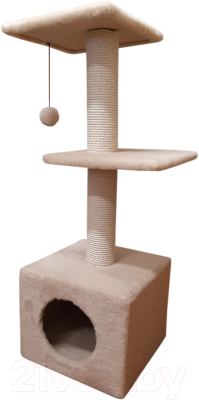Комплекс для кошек Cat House С двумя полками 1.0