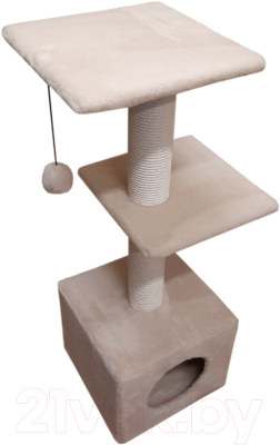 Комплекс для кошек Cat House С двумя полками 1.0