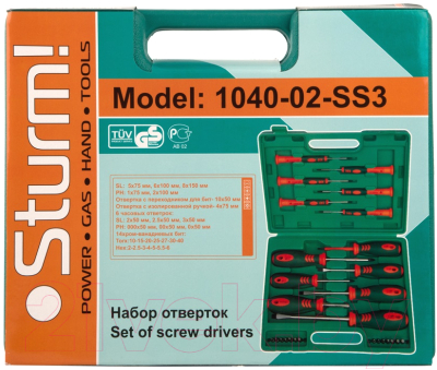 Набор отверток Sturm! 1040-02-SS3