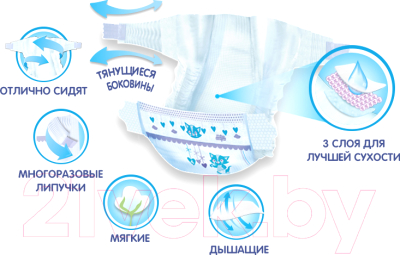 Подгузники детские Helen Harper Baby 4 Maxi