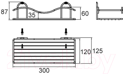 Полка для ванной Milardo 304W000M44
