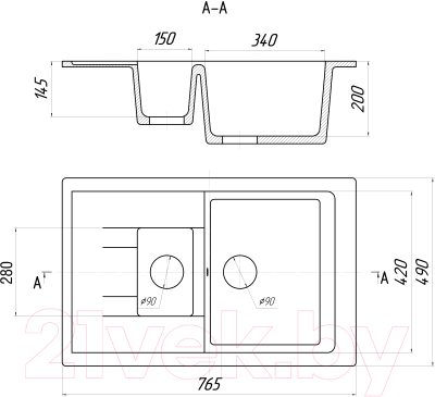 Мойка кухонная Gerhans C10