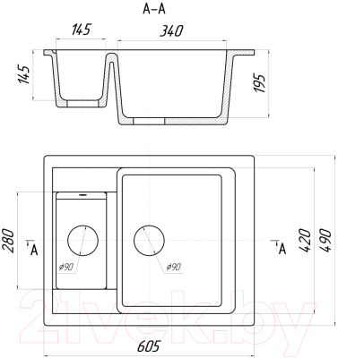 Мойка кухонная Gerhans C01