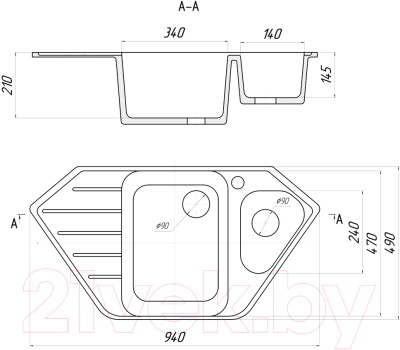 Мойка кухонная Gerhans E10