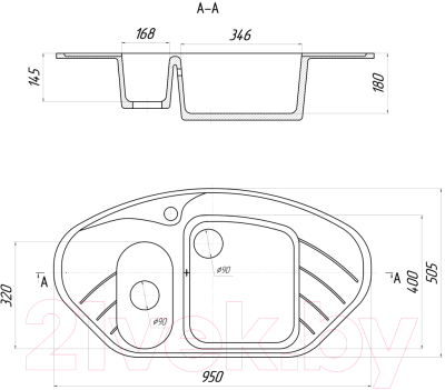 Мойка кухонная Gerhans E02