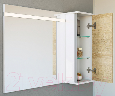 Шкаф-полупенал для ванной Aqwella Майами / Mai.04.25
