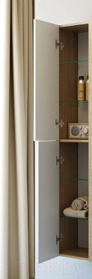 Шкаф-пенал для ванной Aqwella Майами / Mai.05.03