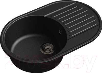 Мойка кухонная GranFest Quarz GF-Z18 (черный) - фото