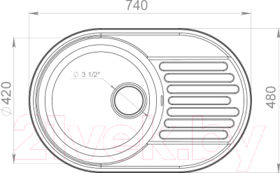 Мойка кухонная GranFest Quarz GF-Z18 (серый)