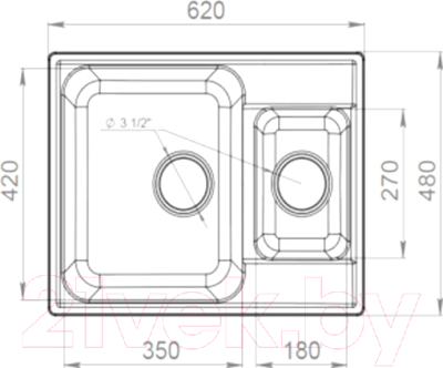 Мойка кухонная GranFest Quarz GF-Z09