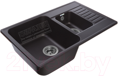 Мойка кухонная GranFest Quarz GF-Z21K (черный) - фото