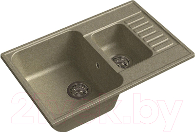 Мойка кухонная GranFest Quarz GF-Z21K (песочный) - фото