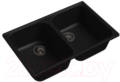 Мойка кухонная GranFest Quarz GF-Z15 (черный) - фото