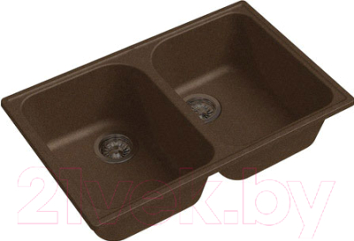 Мойка кухонная GranFest Quarz GF-Z15 (терракот) - фото