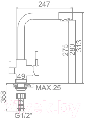 Смеситель Gerhans HU01K4055-3-21