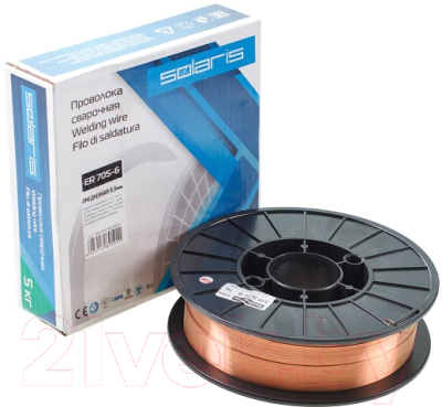 Проволока сварочная Solaris WM-ER70S6-08050 - фото