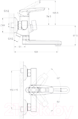 Смеситель G.Lauf LOF3-A033